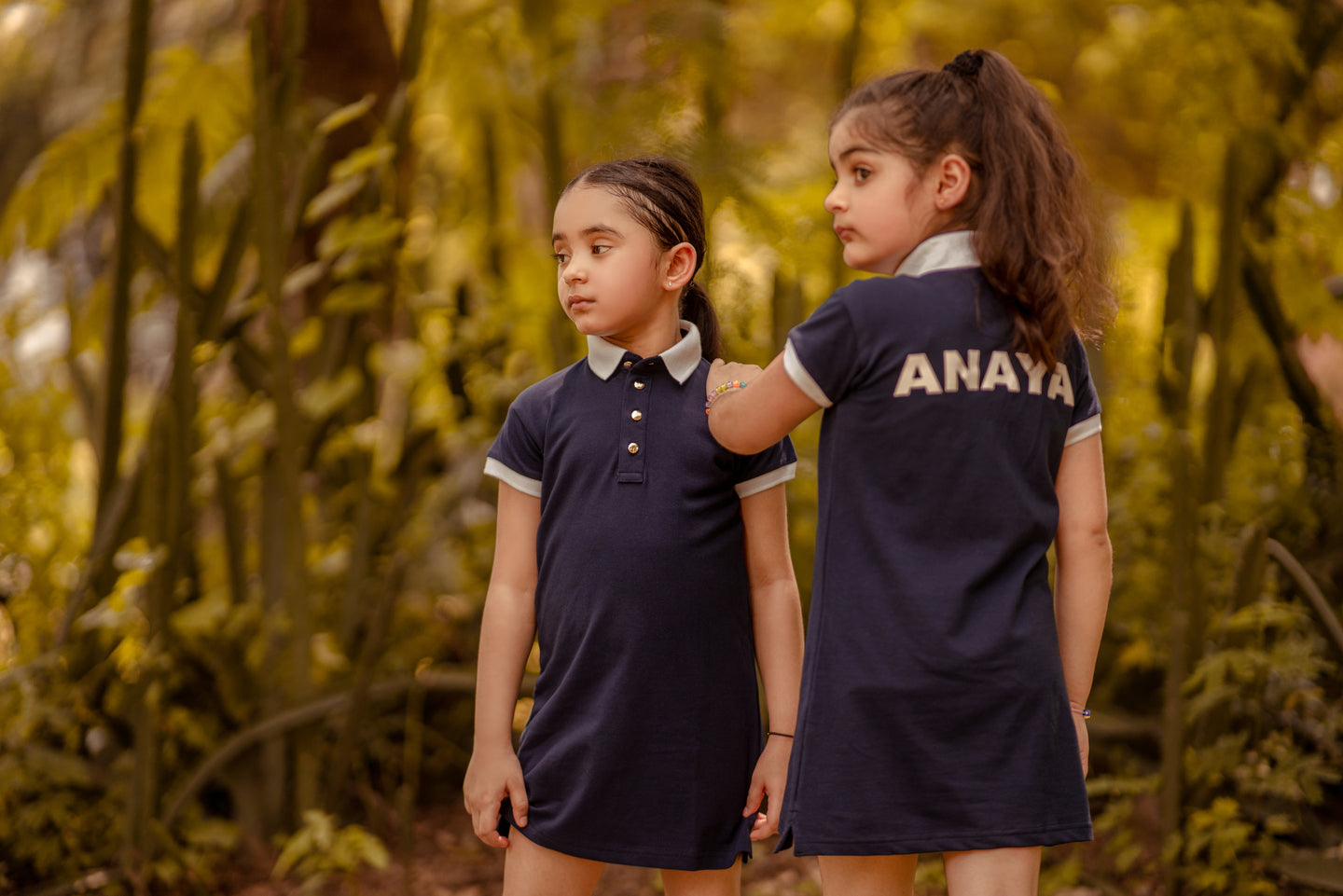 Navy Pony Dress for Girls