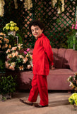 FARNBAG - Red Long Shirt & Trouser Set