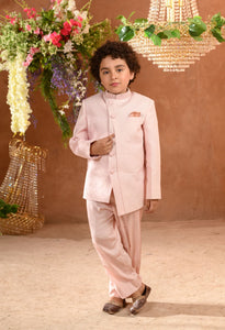 PAZ - Pink Jodhpuri Paired With Trouser Set