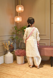 Embroidery Jacket and Kurti Pant for Girls