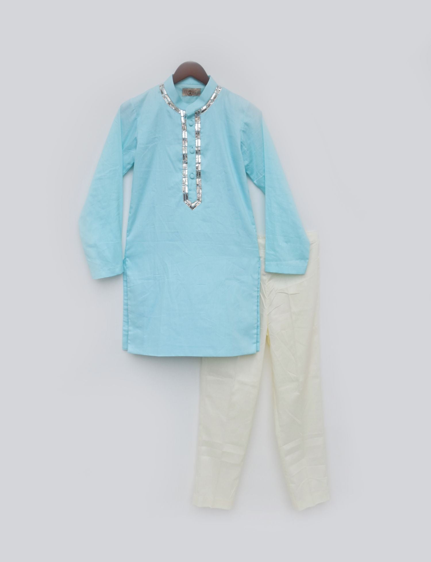 Blue Silk Kurta And Pant