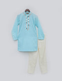 Blue Silk Kurta And Pant