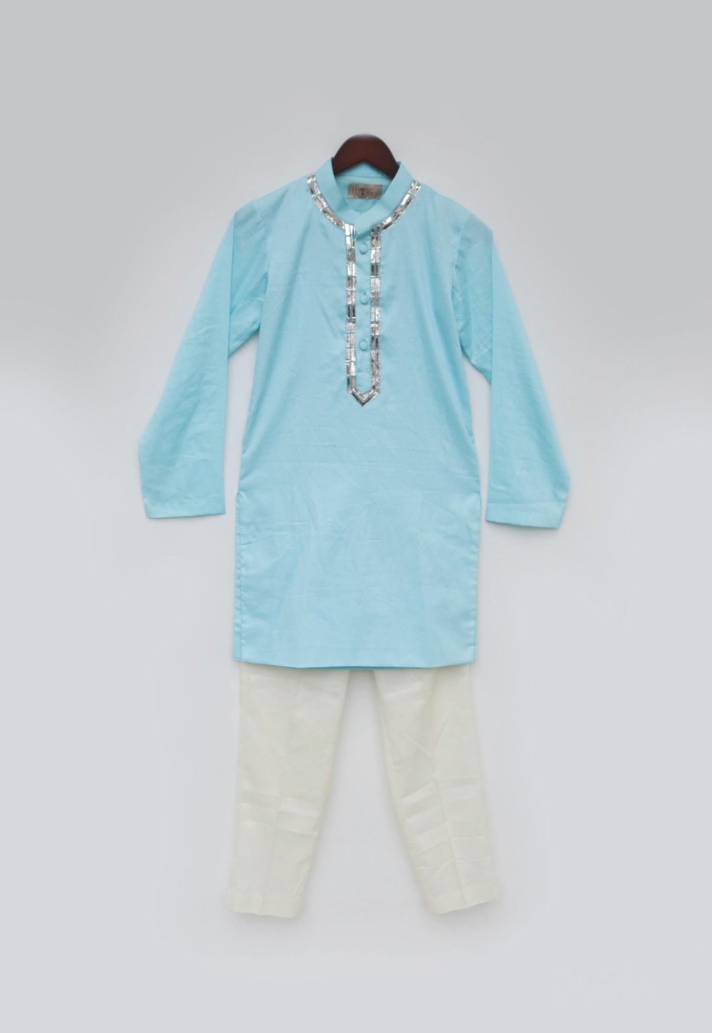 Blue Silk Kurta And Pant