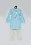 Blue Silk Kurta And Pant