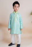 Blue Mirror Kurta Churidar