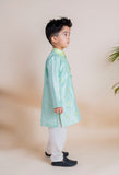 Blue Mirror Kurta Churidar