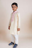 Beige Mirror Kurta Churidaar