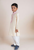 Beige Mirror Kurta Churidaar