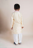 Beige Mirror Kurta Churidaar