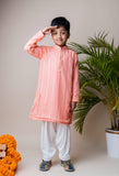 Pink Sequins Kurta Patiala