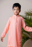 Pink Sequins Kurta Patiala