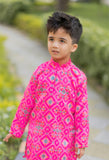 Pink Ikkat Kurta Patiala