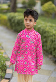 Pink Ikkat Kurta Patiala