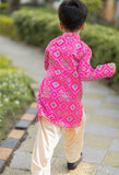 Pink Ikkat Kurta Patiala