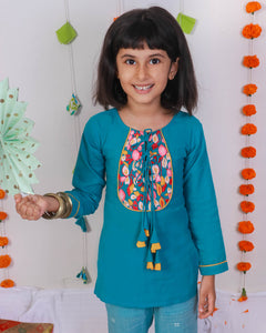 Ambar Embroidered Kurta with Baadal Sharara Pants