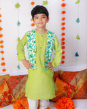 Nimbu Kurta with Pyjama & Gul Casual Jacket