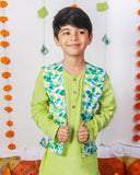 Nimbu Kurta with Pyjama & Gul Casual Jacket