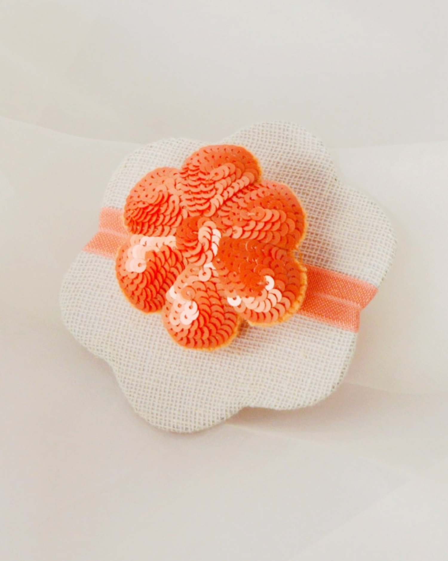 Flower Hair Ties (Orange)