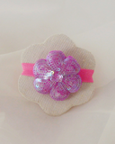 Flower Hair Ties (Purple)