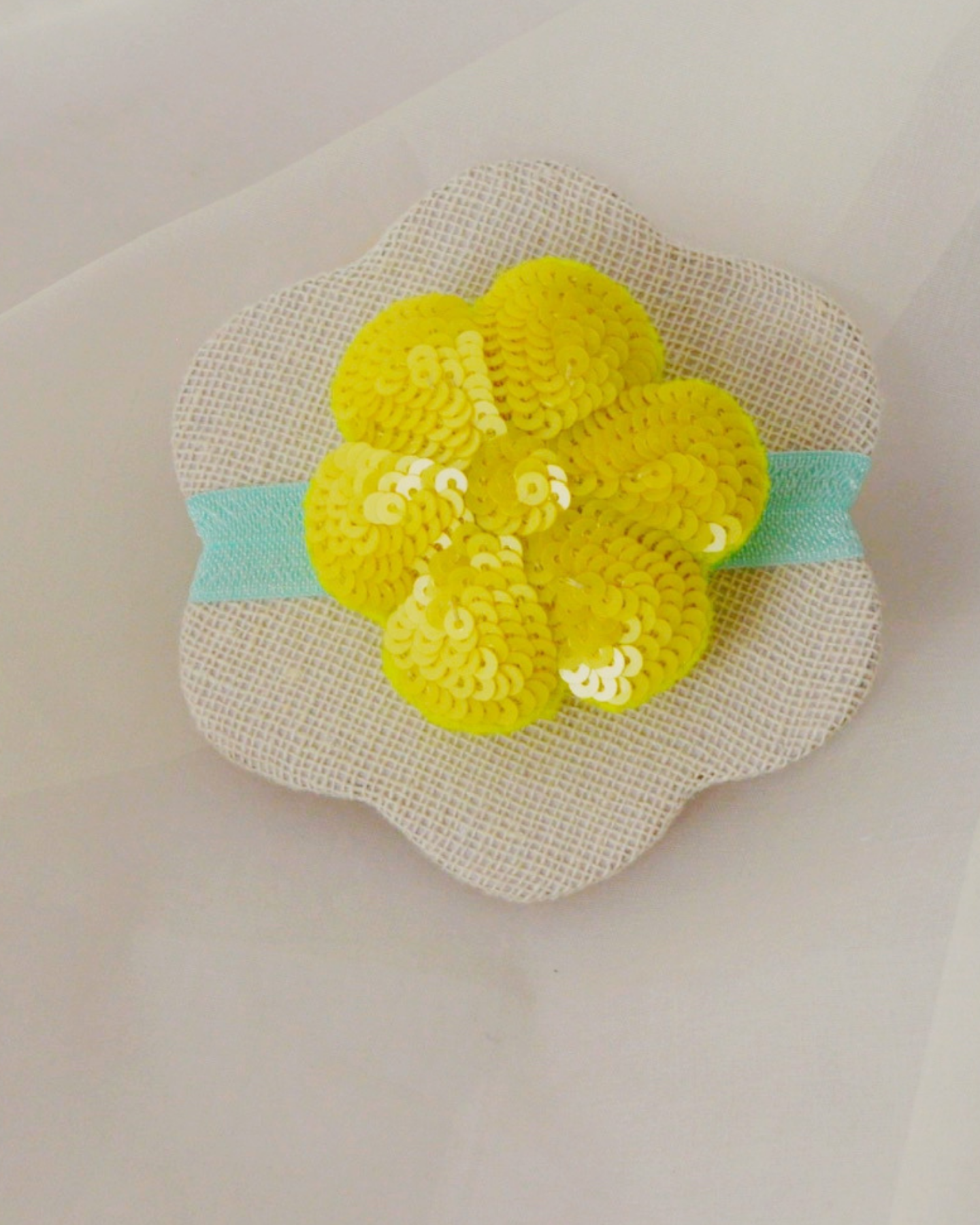 Flower Hair Ties (Yellow)