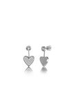 Flipping Heart Earring (WG)