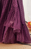 Purple Lehariya Lehenga