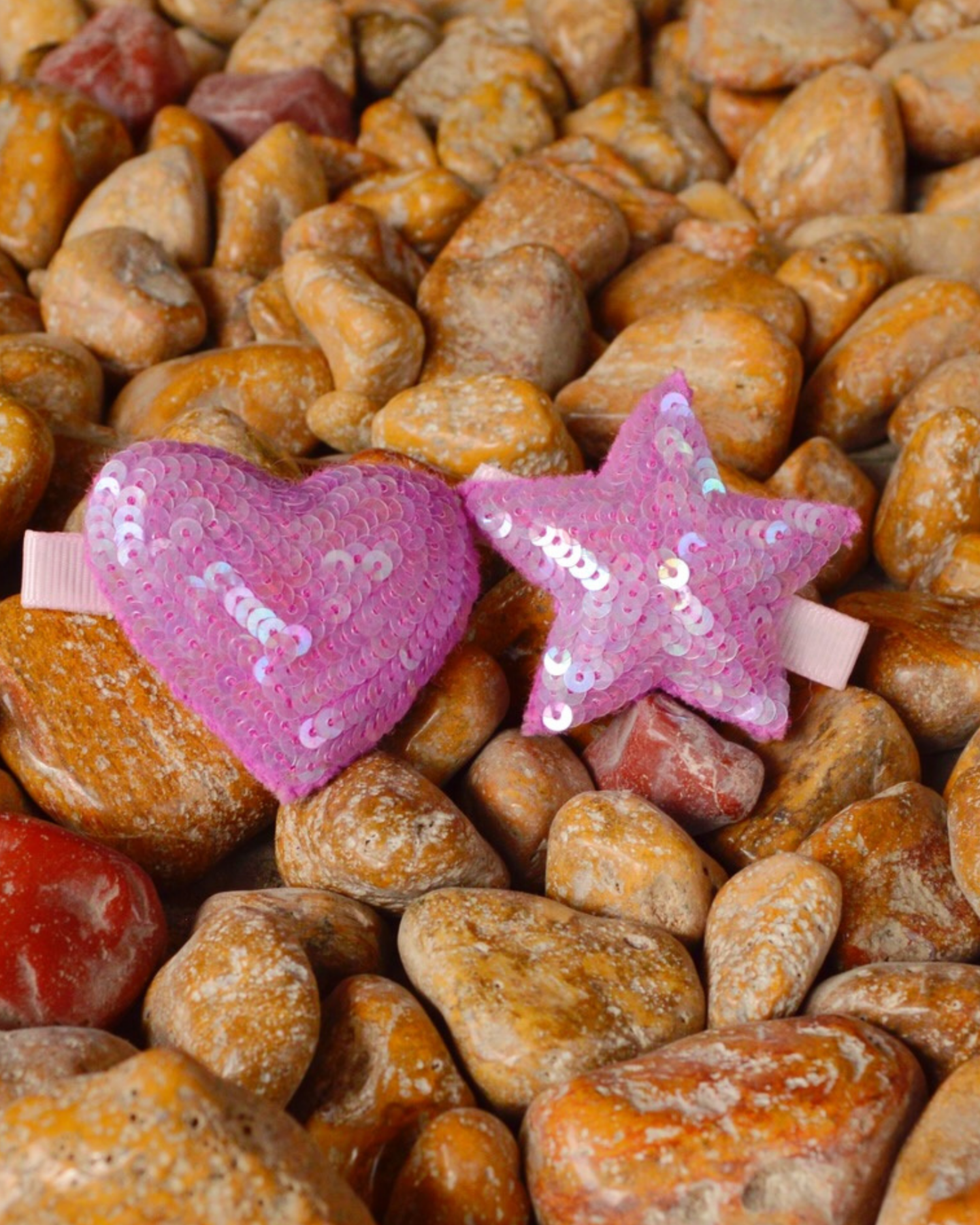 Heart And Star Hairclip (Purple)