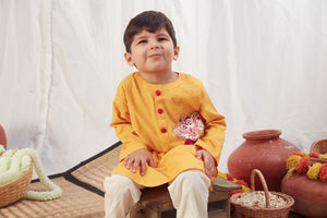 Ganpati Kurta Yellow with Pants