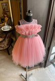 Baby Pink Swarovski Bloom Dress