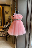 Baby Pink Swarovski Bloom Dress