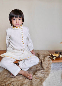 White Lotus Malkha Kurta and Pants(2pc- Set)