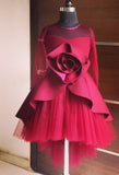 Big Rose Short Long Gown