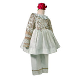 Embroidered Peplum Kurta with Pants