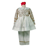 Embroidered Peplum Kurta with Pants