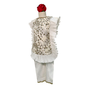 Embroidered Kaftan with Pants