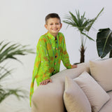 Sultan 2-Piece Sherwani Set - Lime Green Coneflower