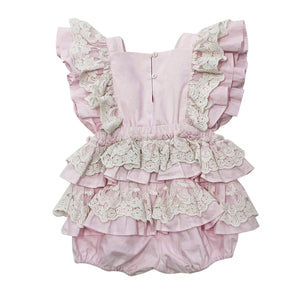 The Lacy Cotton Frill Romper