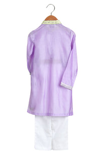 Lilac Gota Work Kurta