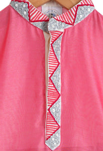 Fuschia Embroidered Kurta