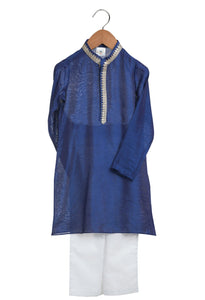 Beaten Gold Indigo Kurta