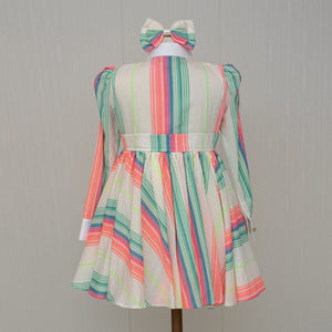 Neon Stripes  Dress