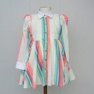 Neon Stripes  Dress