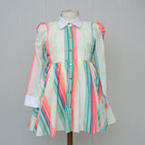 Neon Stripes  Dress