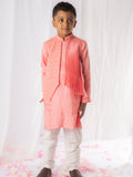 Peach Chinkenkari Kurta