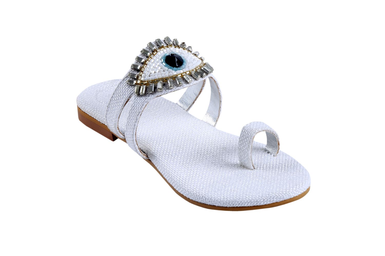 White Evil Eye Flats