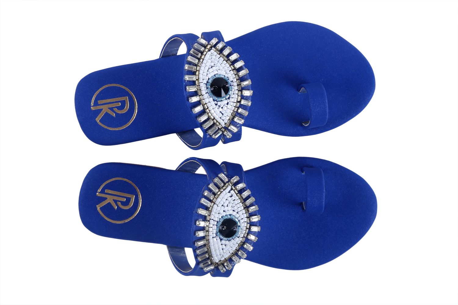 Blue Evil Eye Flats