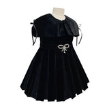 The Pleated Velvet Dress