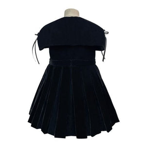 The Pleated Velvet Dress