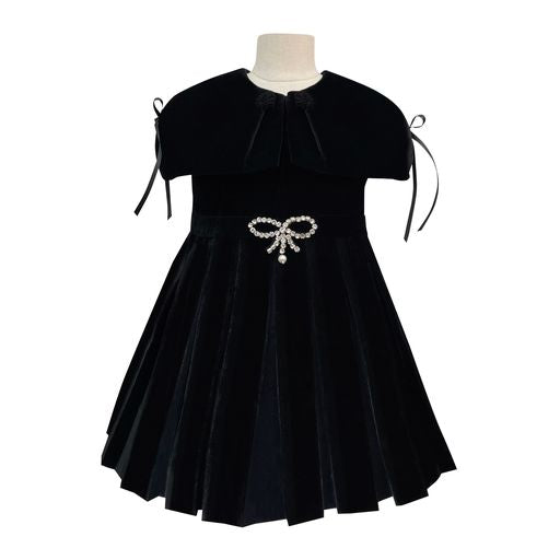 The Pleated Velvet Dress