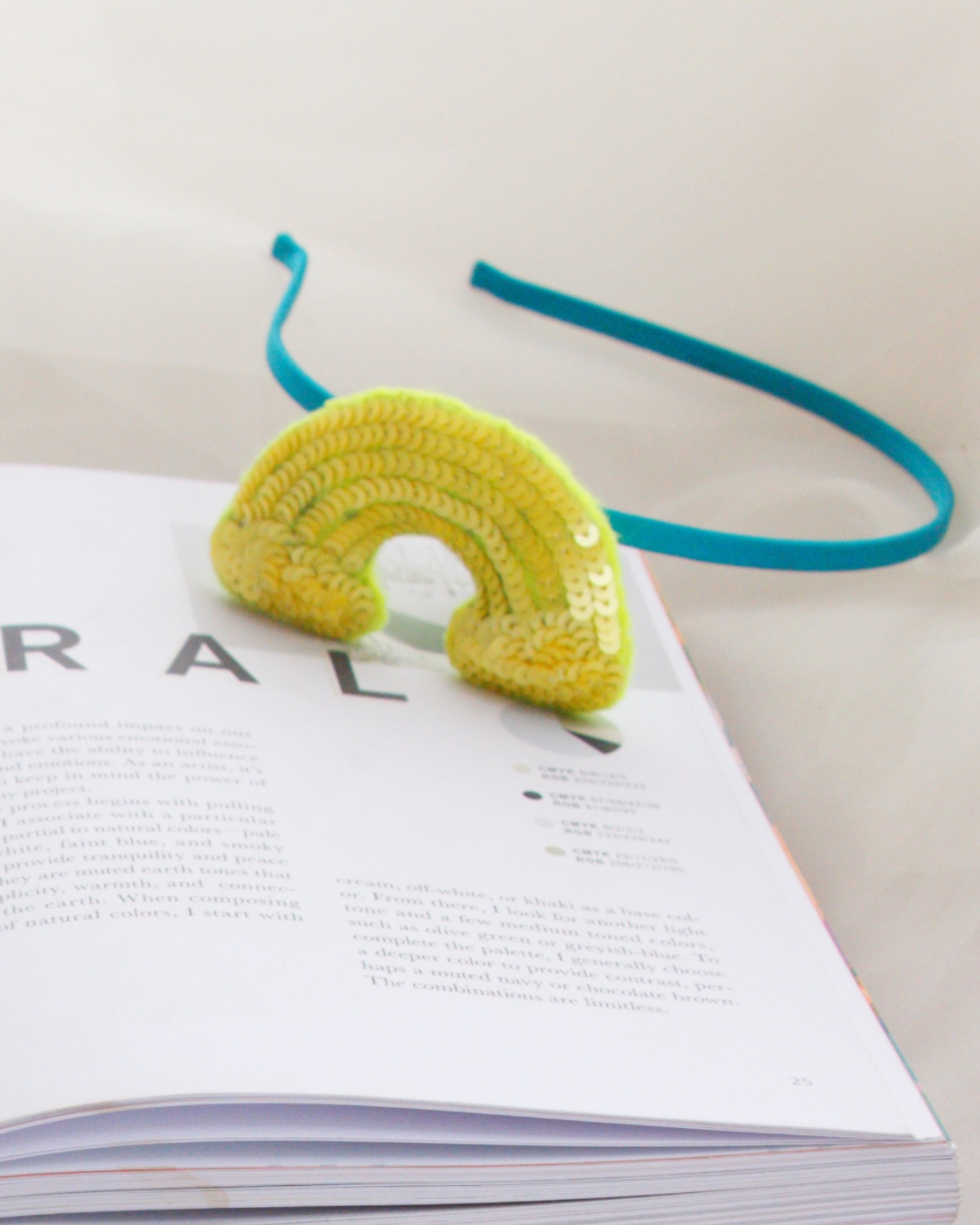 Rainbow Hairband (Yellow)